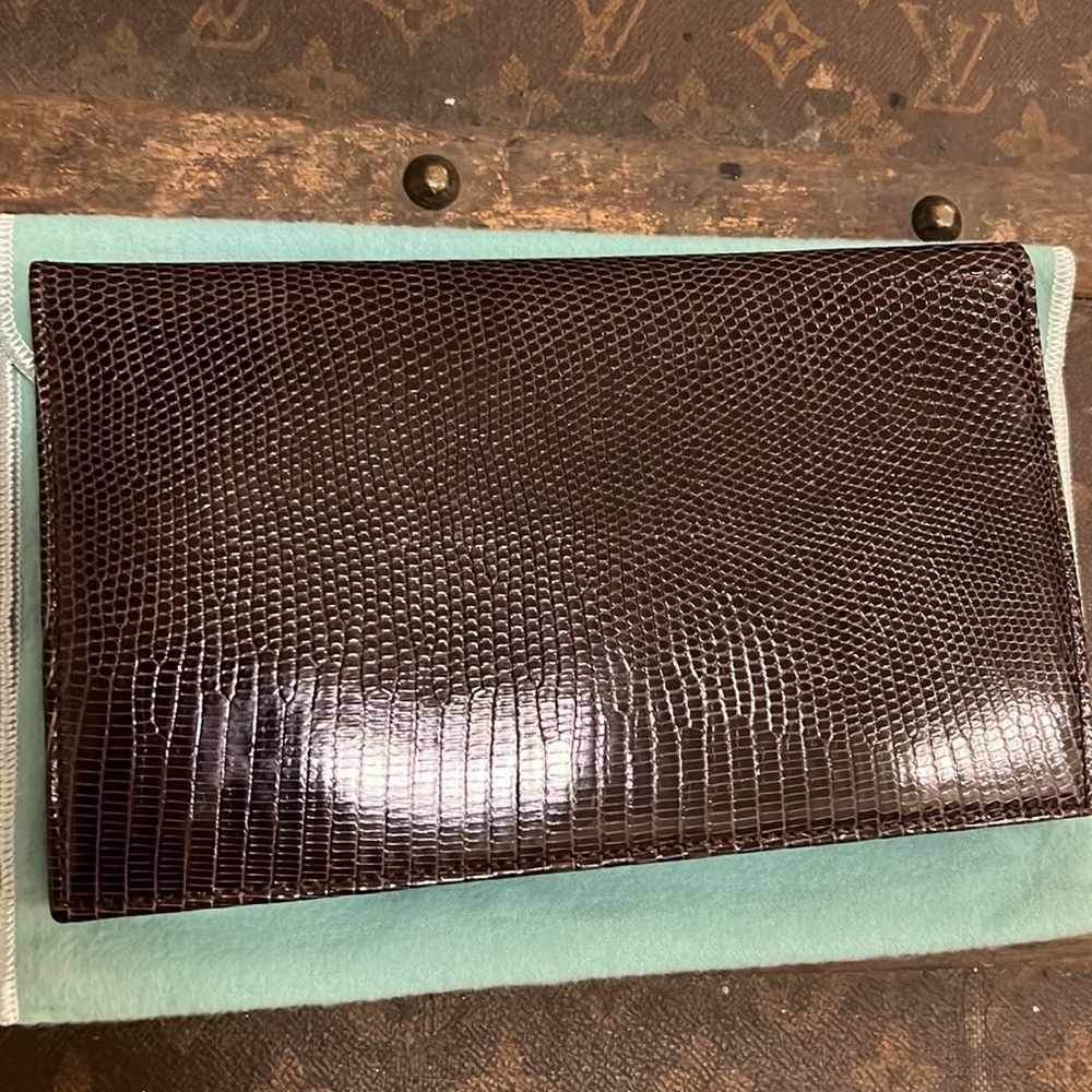 - SOLD - TIFFANY & CO Lizard Travel Wallet - Picture 14 of 16